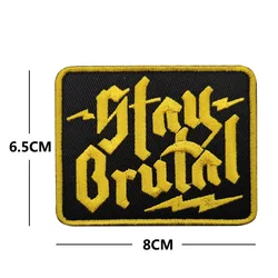 Parche táctico bordado Nunca te rindas emblema militar