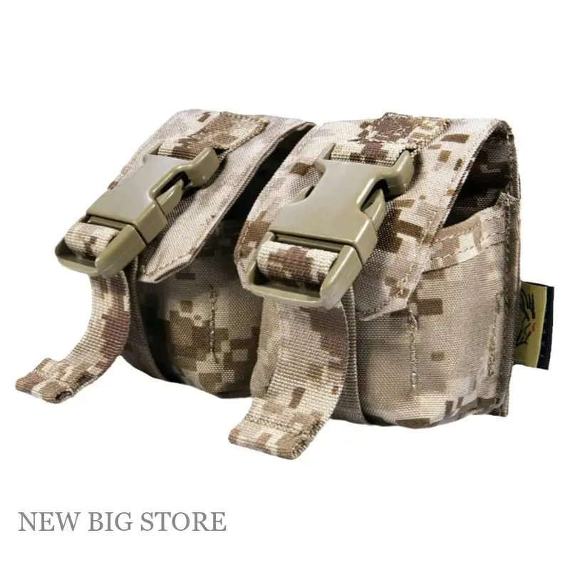 Bolsa MOLLE para granadas Airsoft modelo M67, chaleco táctico - imagen 2