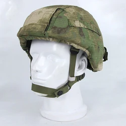 Funda táctica para casco camuflaje verde antiviento con orejeras