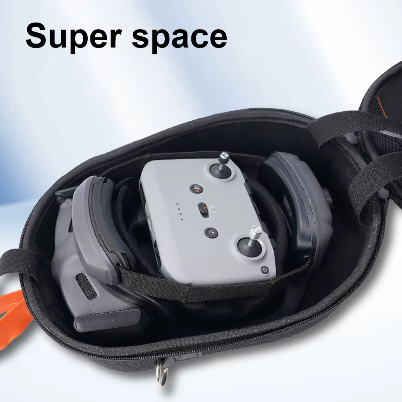Interior para alojar gafas y accesorios de VR