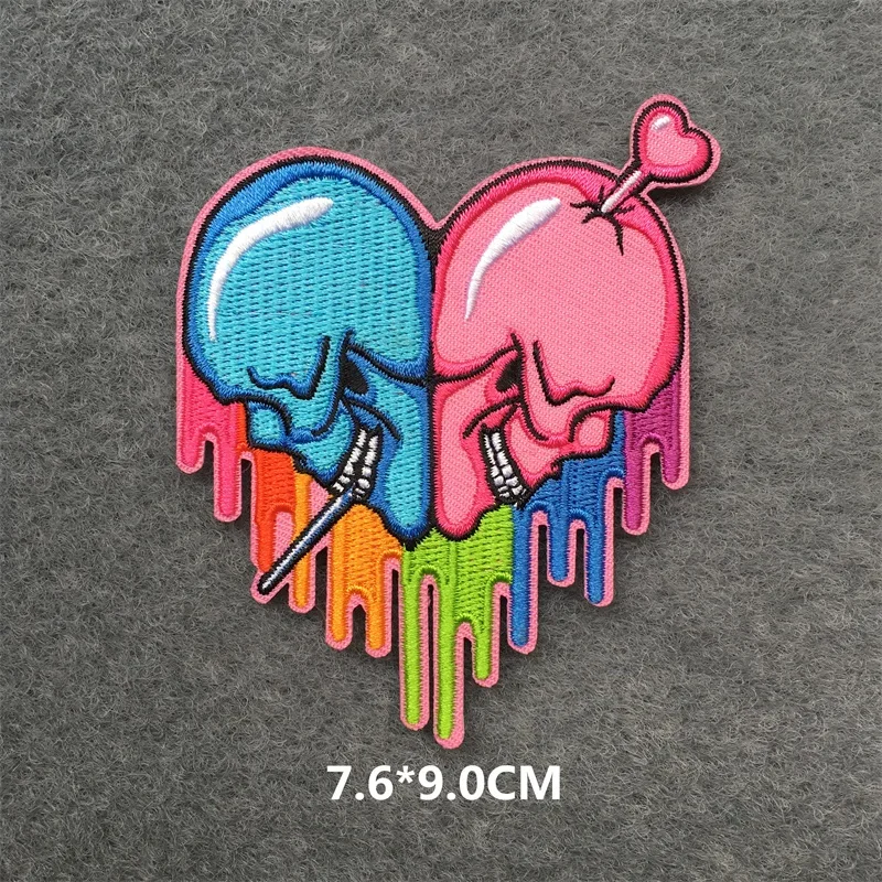 Parche anime bordado termoadhesivo multicolor para ropa - imagen 3