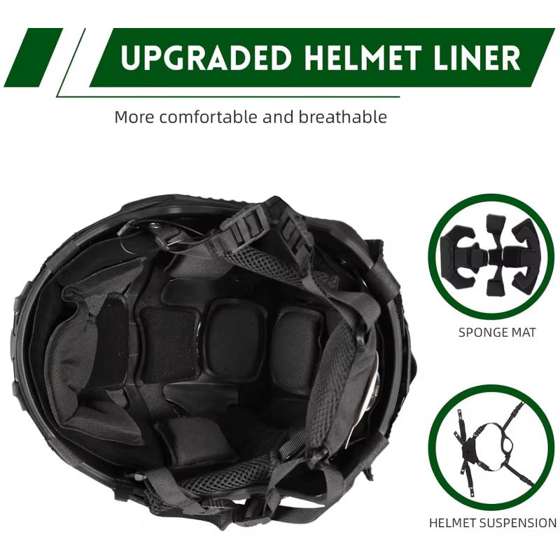 Casco Táctico FAST Ajustable con Funda de Batería – Airsoft - imagen 4