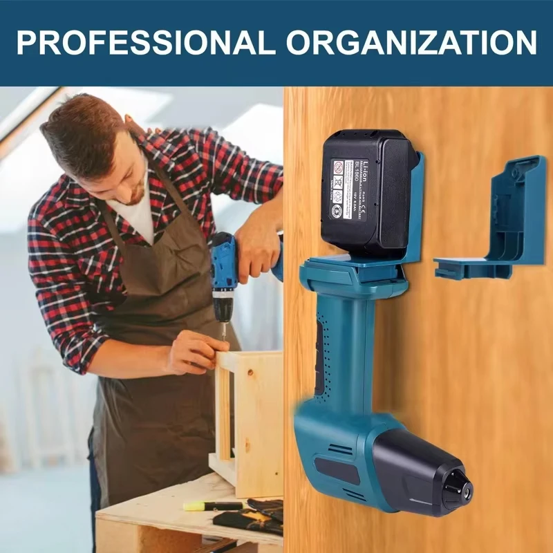 Makita soporte de pared para herramientas con batería y organizador - imagen 2