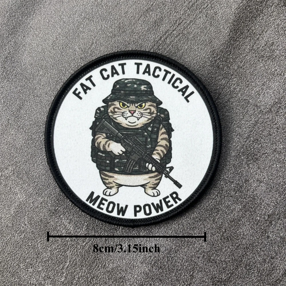 FAT CAT Parche táctico militar moral con velcro gancho-bucle