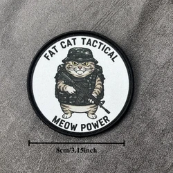 FAT CAT Parche táctico militar moral con velcro gancho-bucle