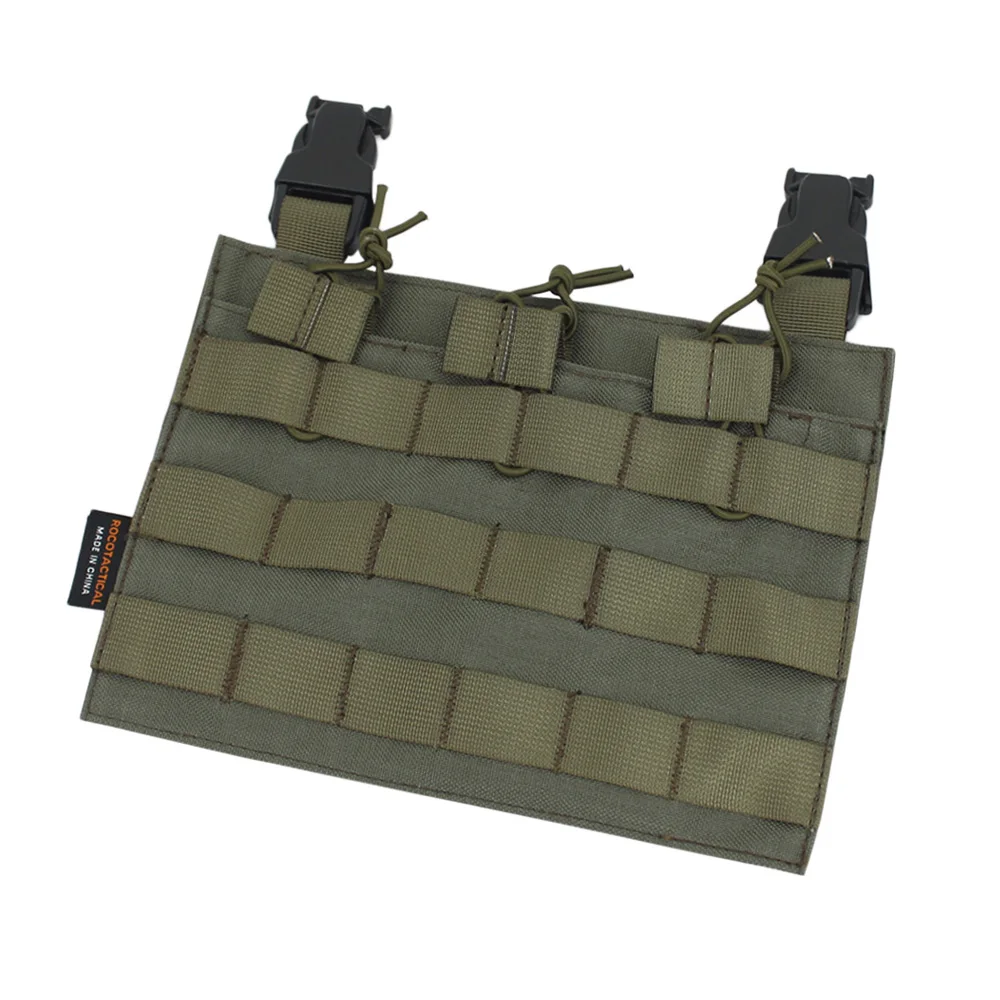 VULPO Chaleco táctico Molle con plaque frontal desmontable y triple cargador - imagen 2