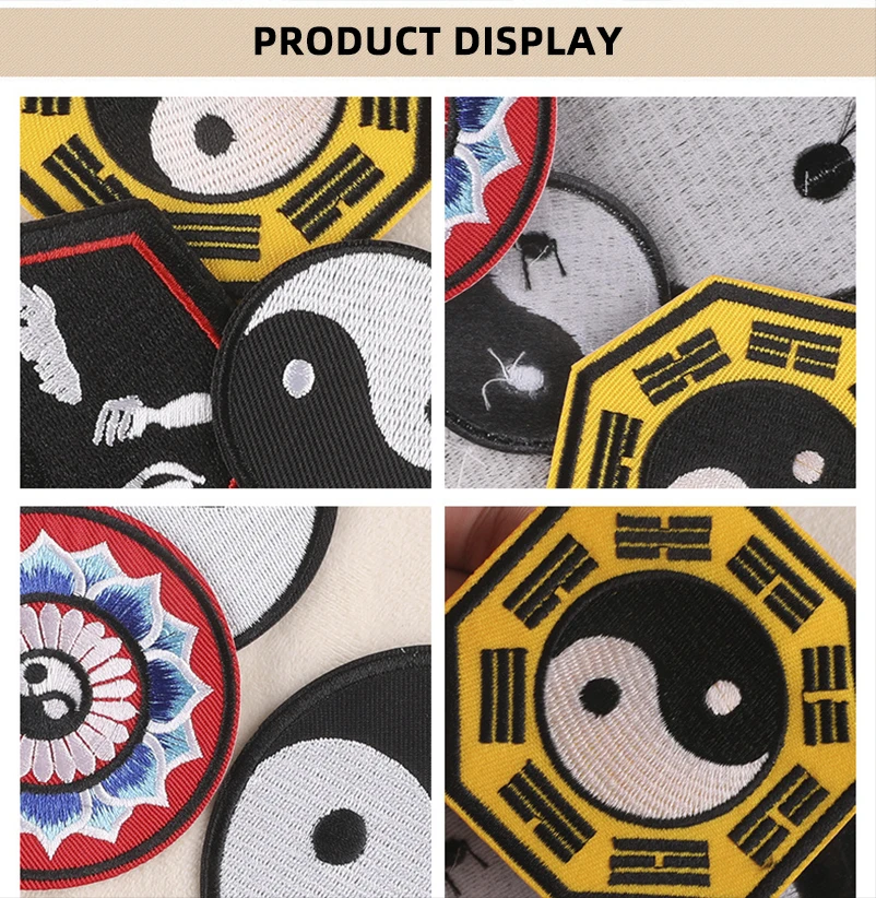 Detalle del bordado Yin Yang