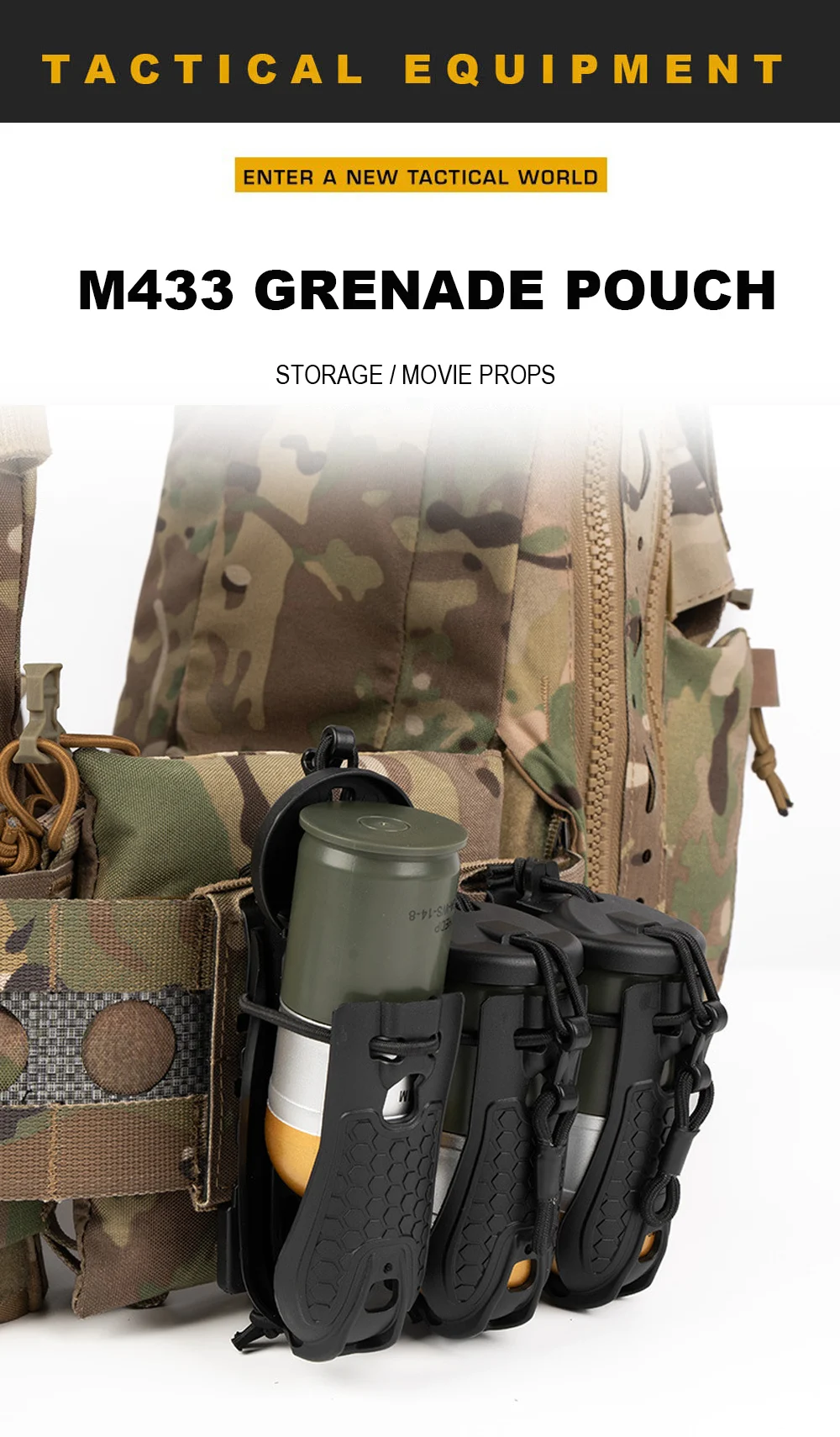 Bolsa táctica M433 de nylon