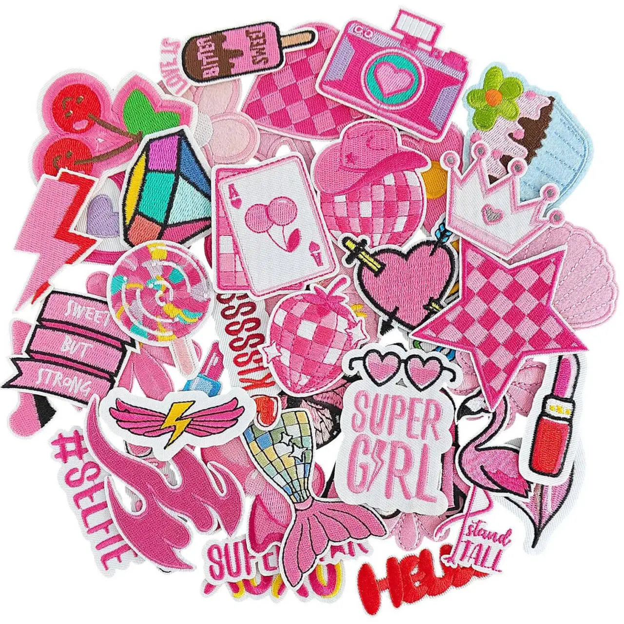 Parche termoadhesivo floral reina del amor rosa estilo femenino - imagen 3