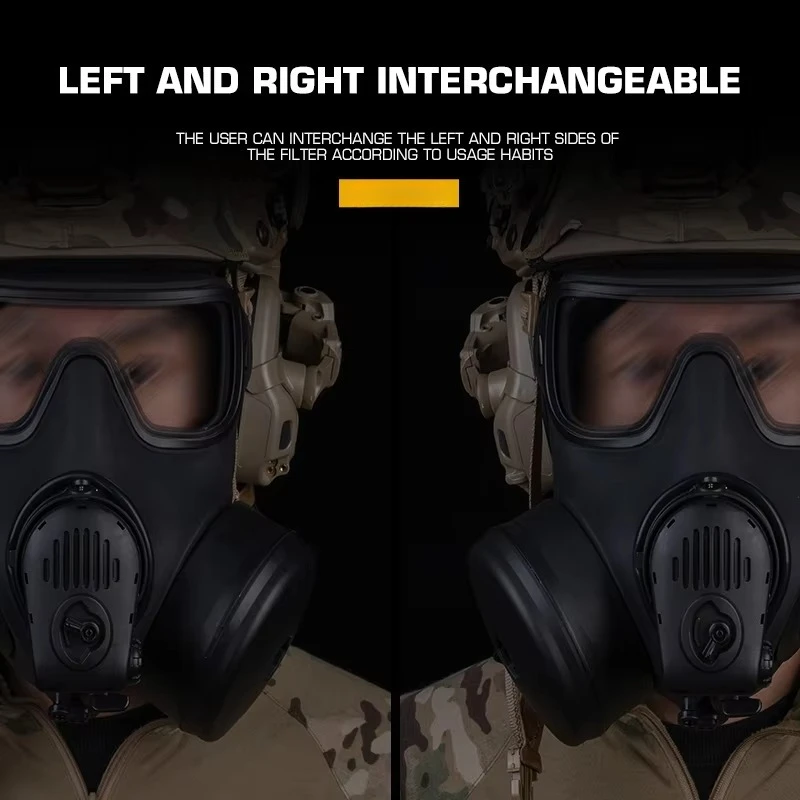 Máscara antigás táctica M53 con ventilación y micrófono para airsoft - imagen 3