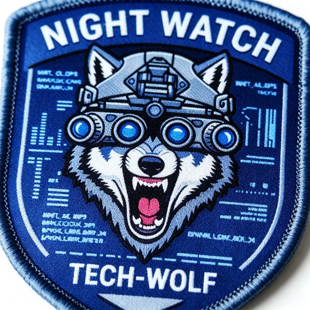 Night Watch Tech parche táctico moral lobo con velcro para mochila - imagen 2