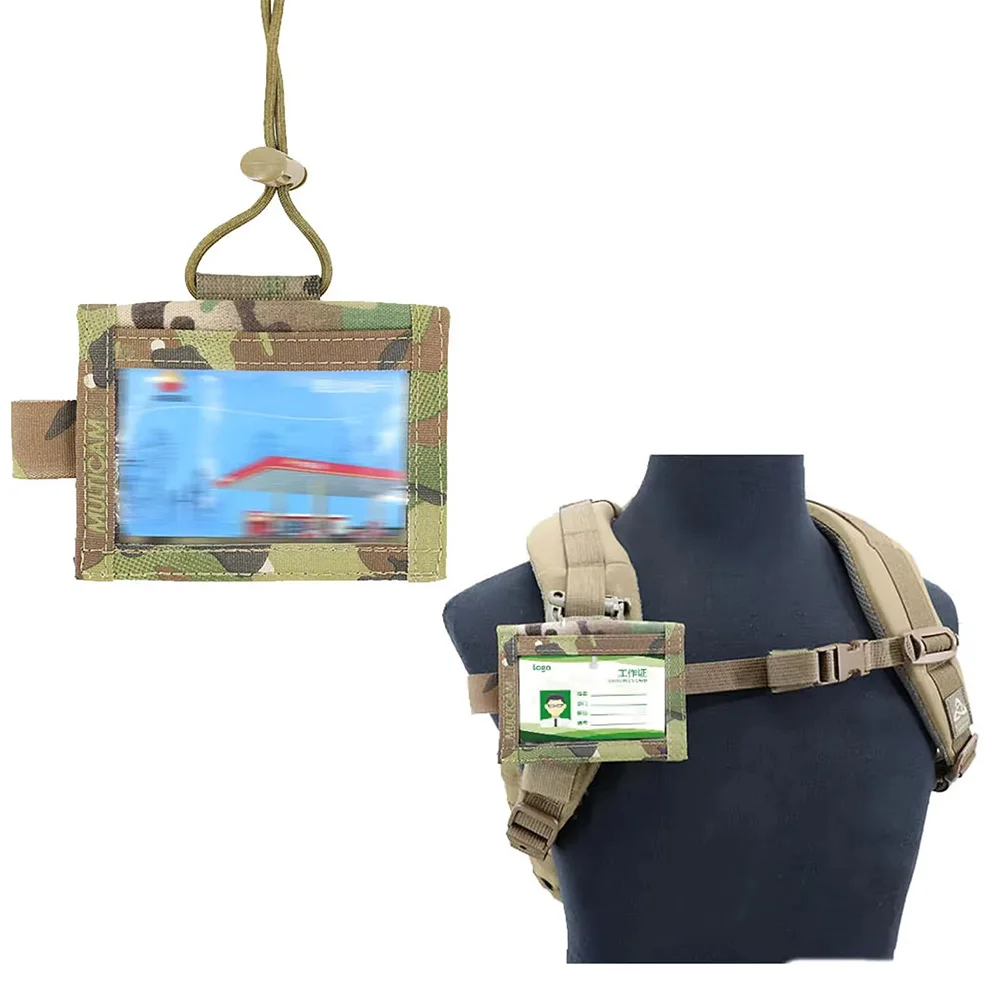Fona táctica identificativa ajustable con velcro – Multiusos para tarjetas - imagen 3