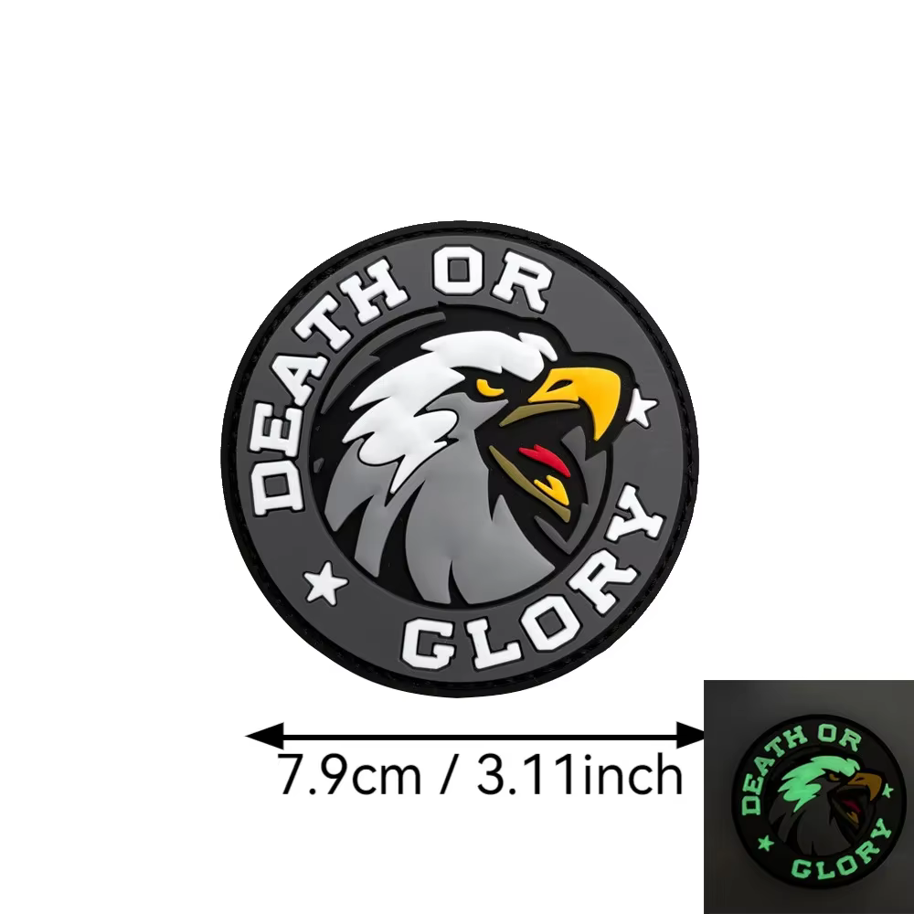 Parche Glory Eagles 3D PVC militar táctico con gancho