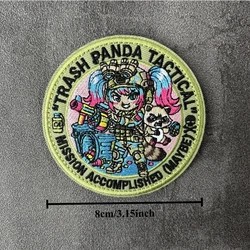 Parche táctico bordado anime militar con gancho y bucle para mochila