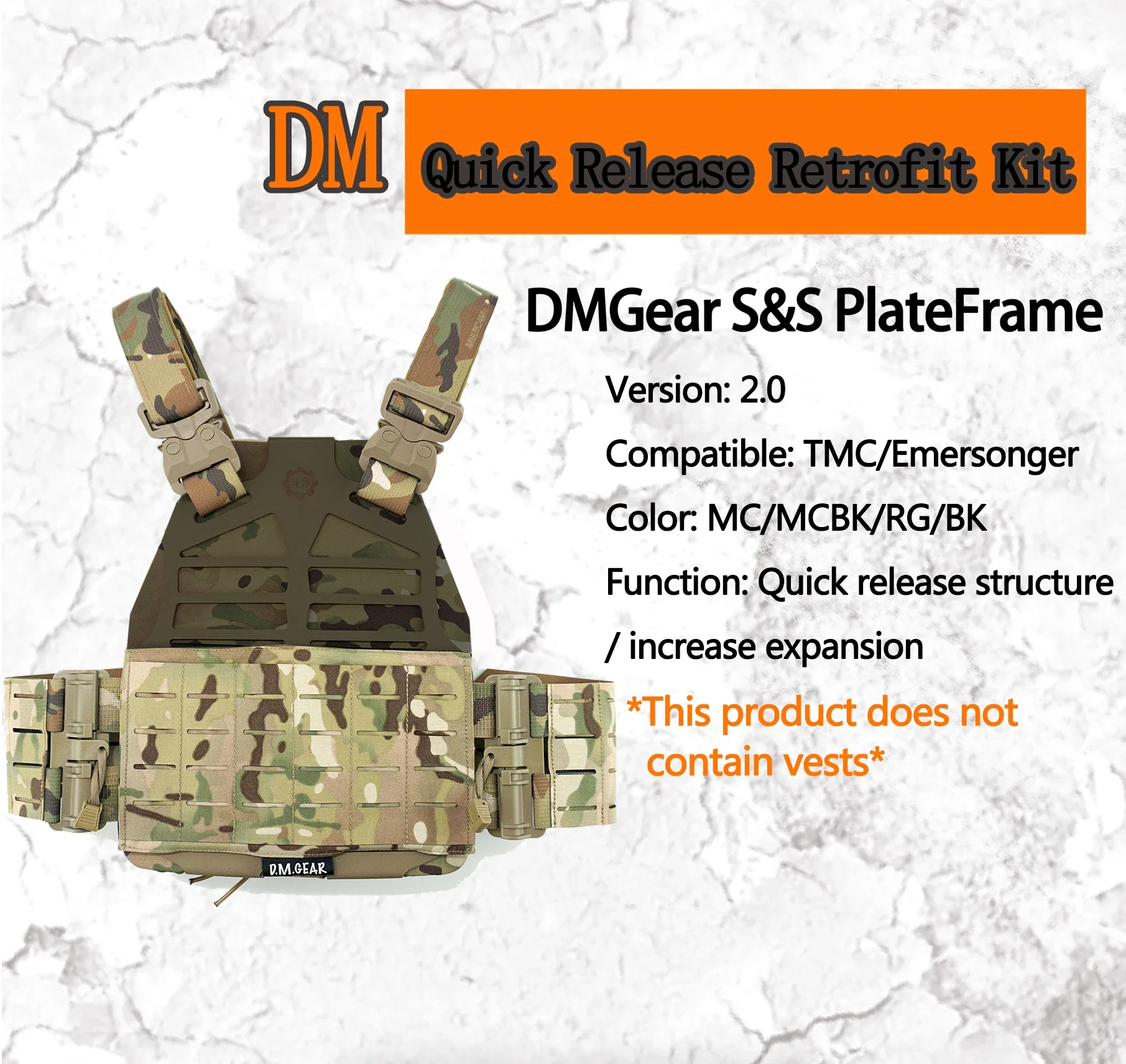 D.M.GEAR PlateFrame 2.0 – Portaplacas liberación rápida - imagen 4