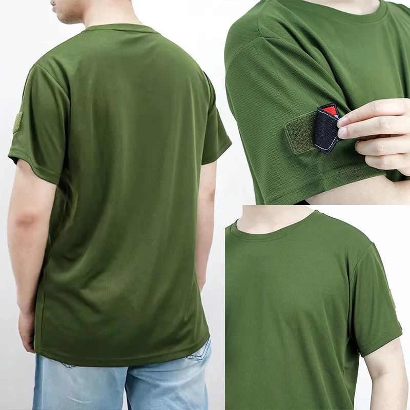 Camiseta táctica rusa de secado rápido transpirable manga corta - imagen 5