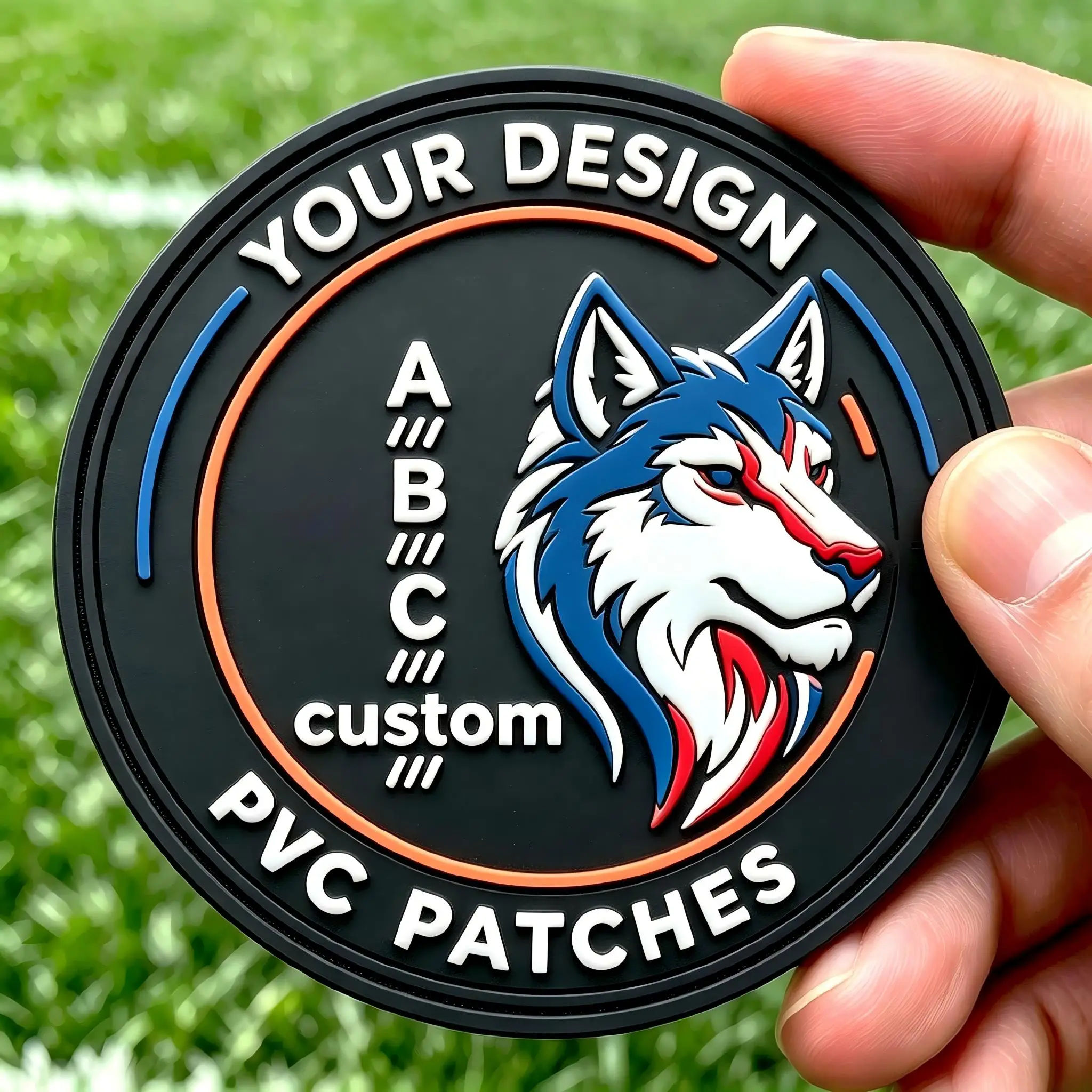 Parche táctico termoadhesivo 3D de goma PVC con logotipo personalizado - imagen 5