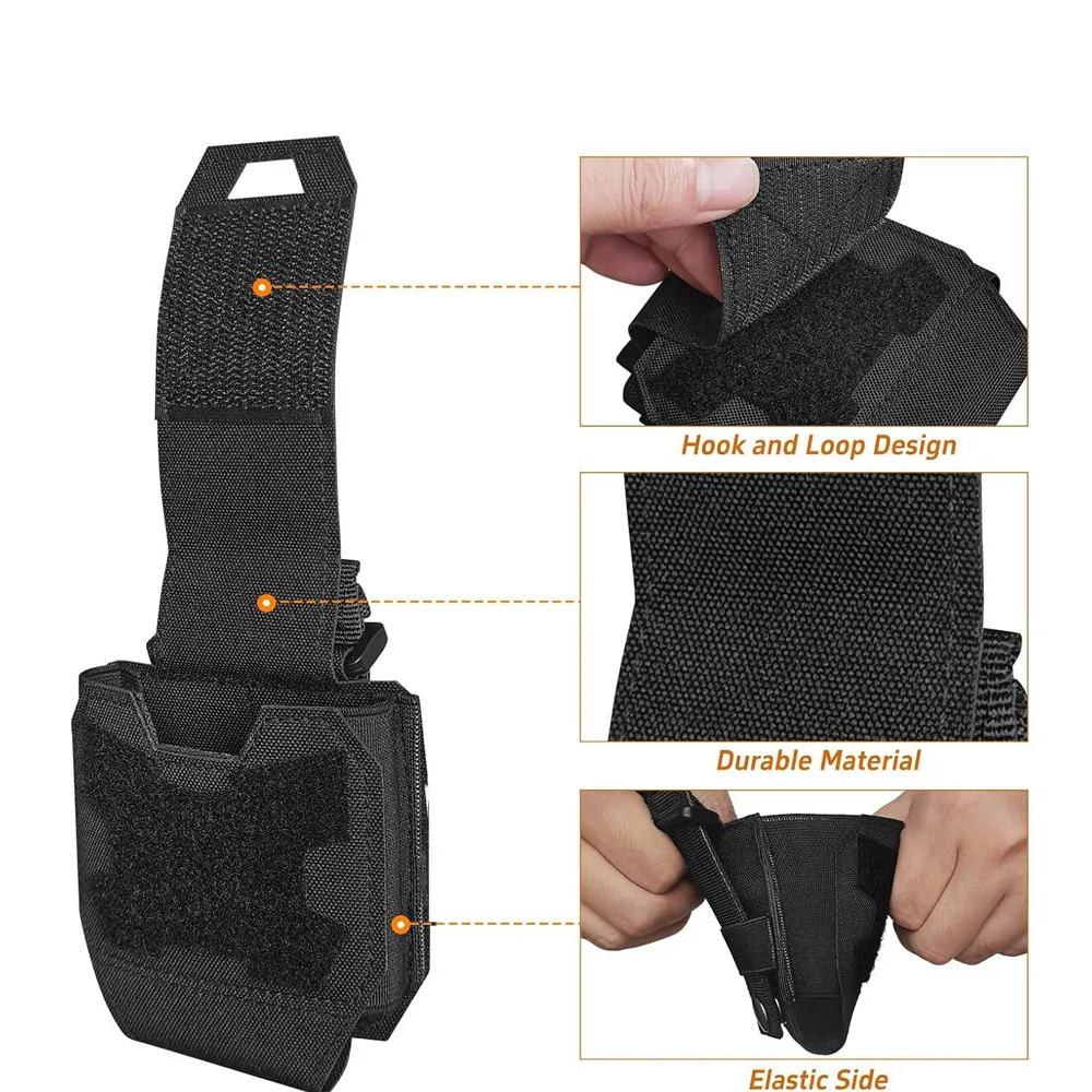 Funda táctica MOLLE para esposas de liberación rápida - imagen 2