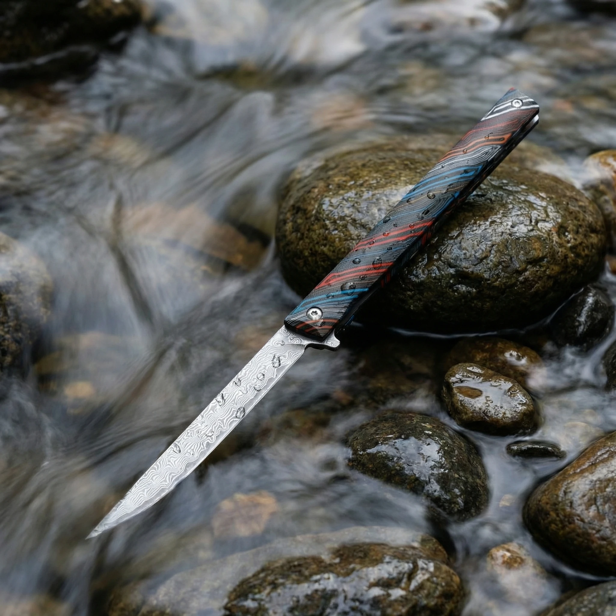 Cuchillo plegable de acero calidad para exterior camping senderismo