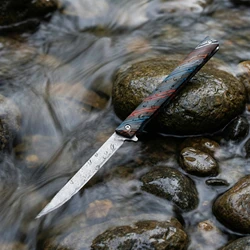 Cuchillo plegable de acero calidad para exterior camping senderismo
