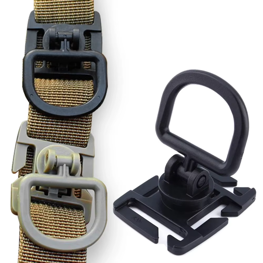 Clips de anillo en D con rotación 360 para MOLLE