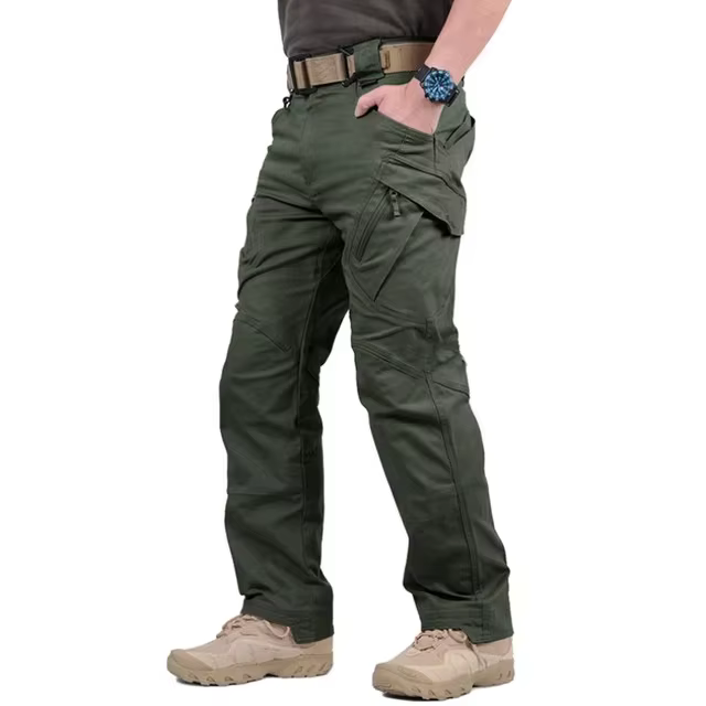 Pantalón cargo táctico impermeable hombre talla plus bolsillos MOLLE - imagen 3