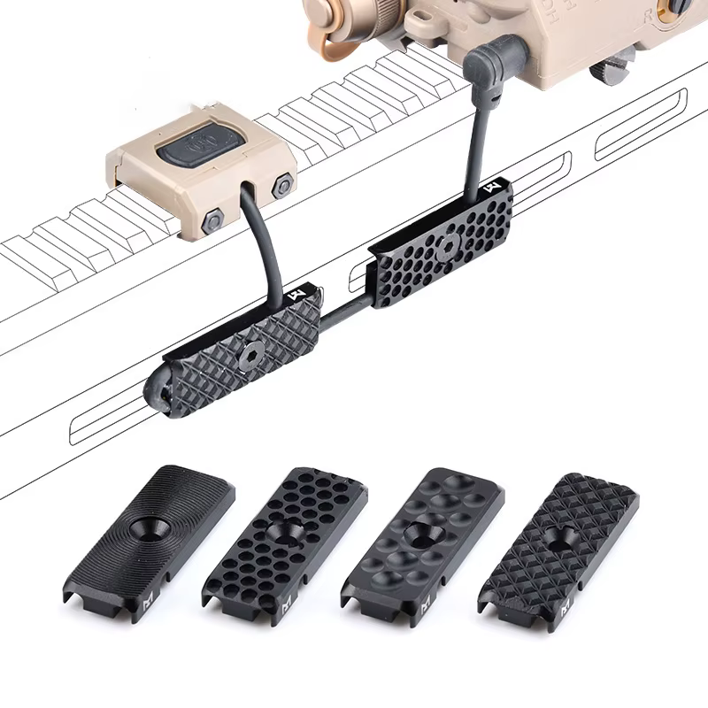 Guía cable M-LOK KeyMod - Accesorio aluminio CNC táctico - imagen 2