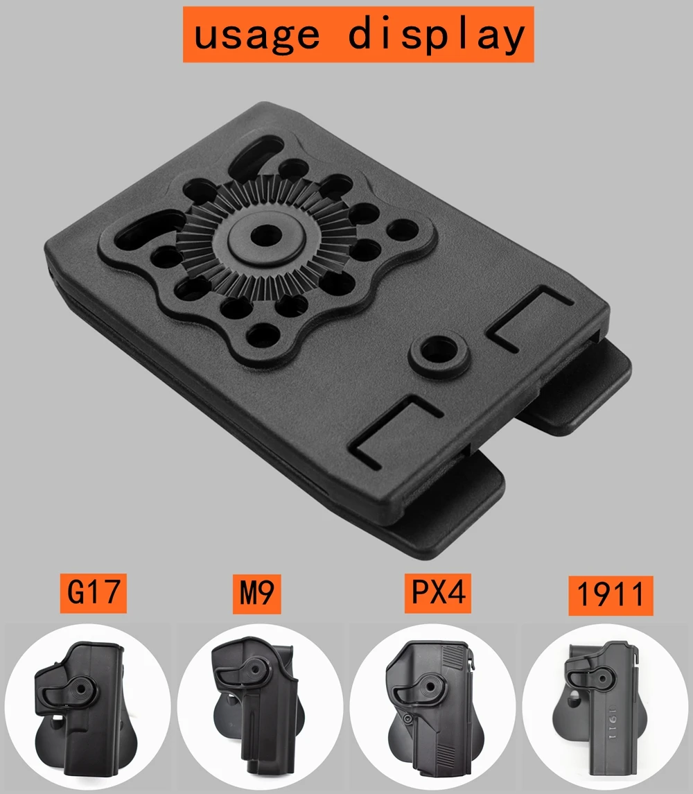 Adaptador MOLLE en negro