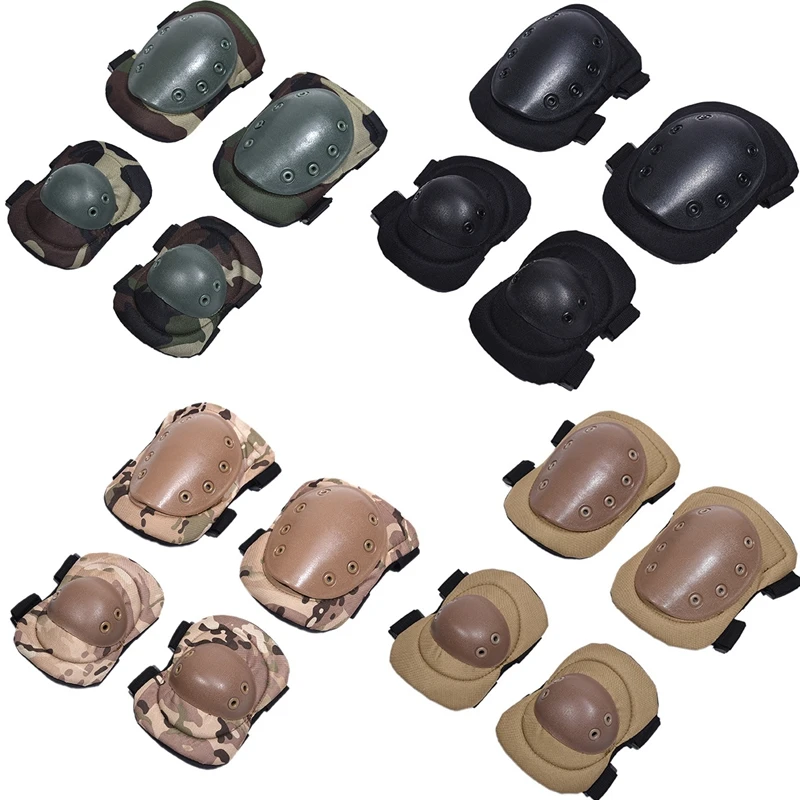 Rodilleras tácticas Airsoft y Paintball con protector de codo