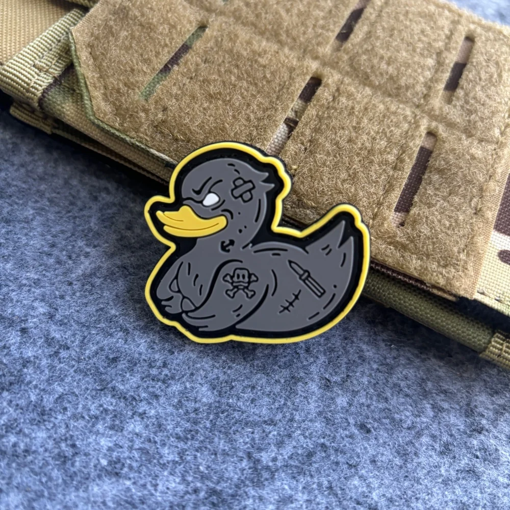 Angry Duck Parche táctico PVC gancho y bucle para mochila - imagen 4