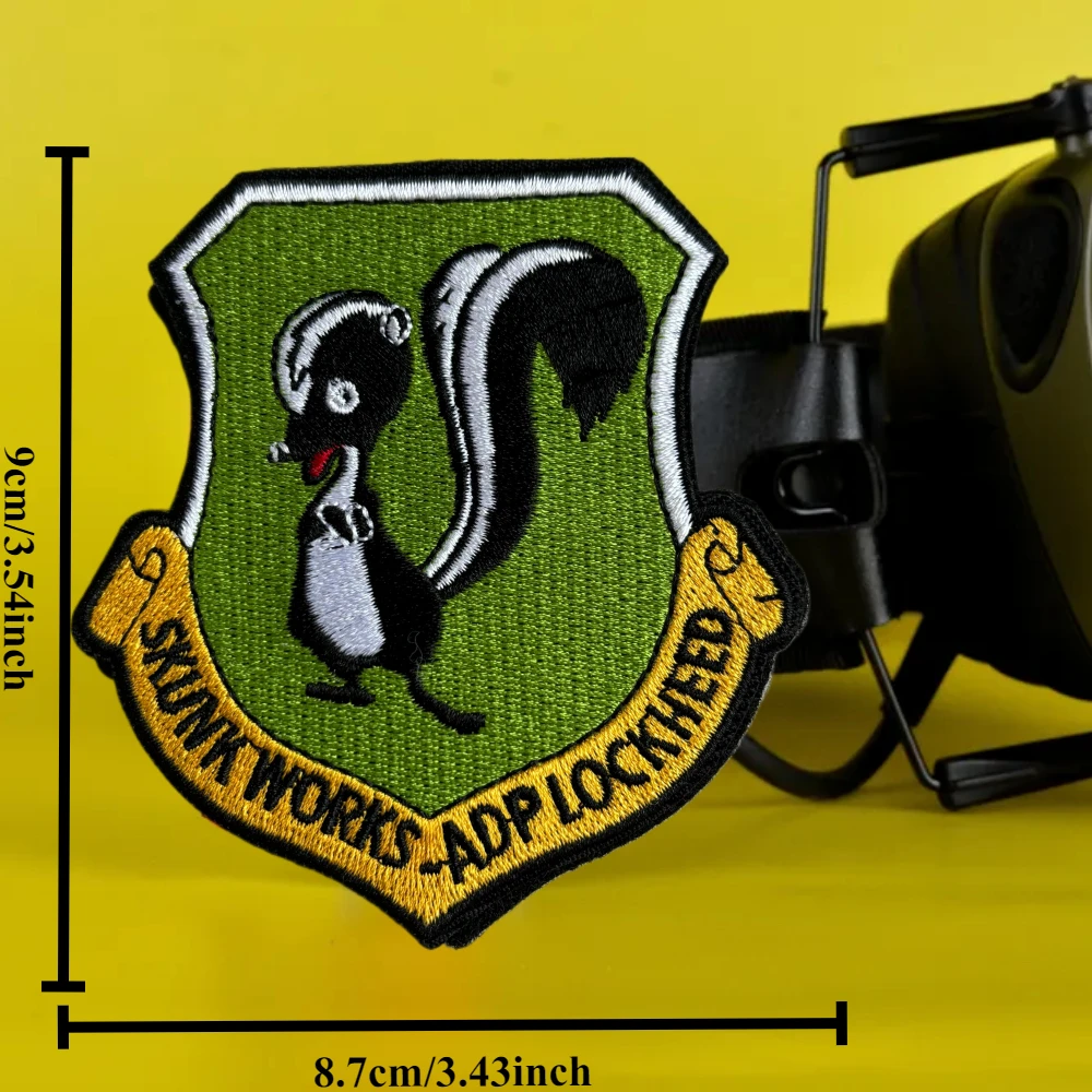 Parche táctico Lockheed Martin Skunk Works bordado velcro