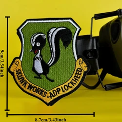 Parche táctico Lockheed Martin Skunk Works bordado velcro
