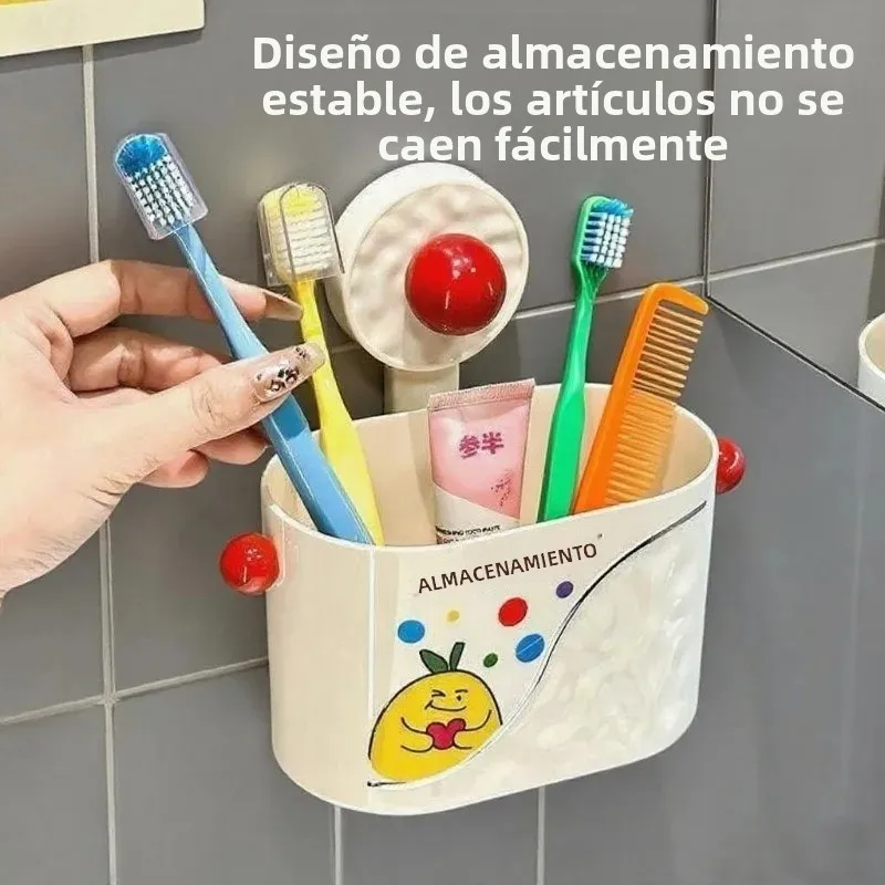 Estante baño con ventosas sin perforar, gran almacenamiento - imagen 4