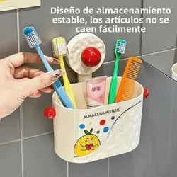 Estante baño con ventosas sin perforar, gran almacenamiento