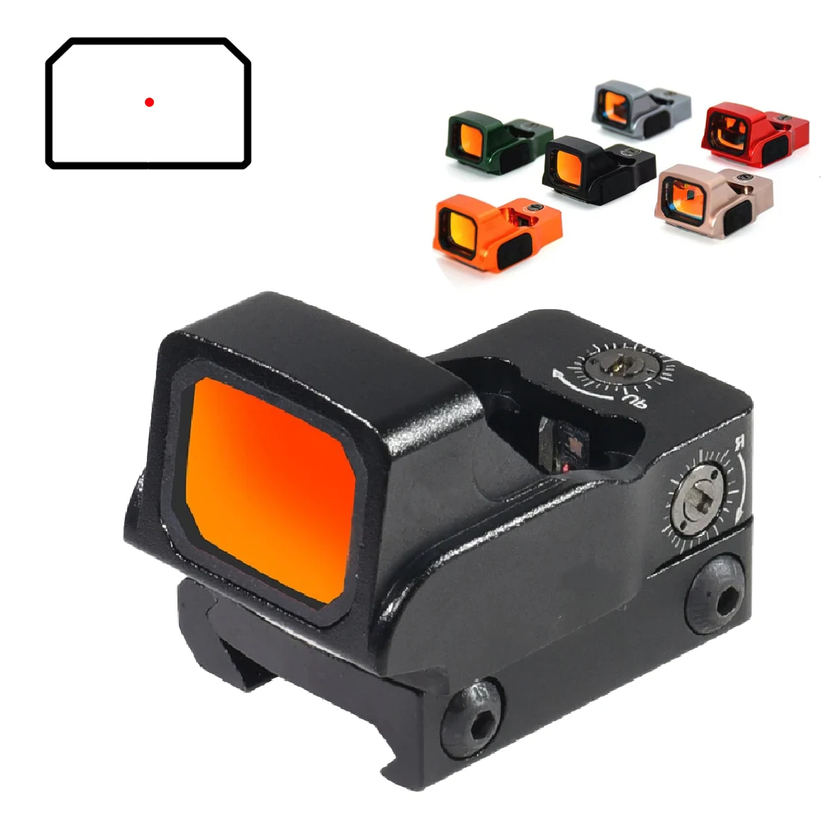 EFLX 3 MOA mira holográfica para colimador con adaptador Glock - imagen 5