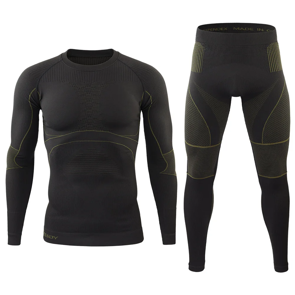 Ropa interior térmica táctica sin costuras para hombre ciclismo - imagen 5