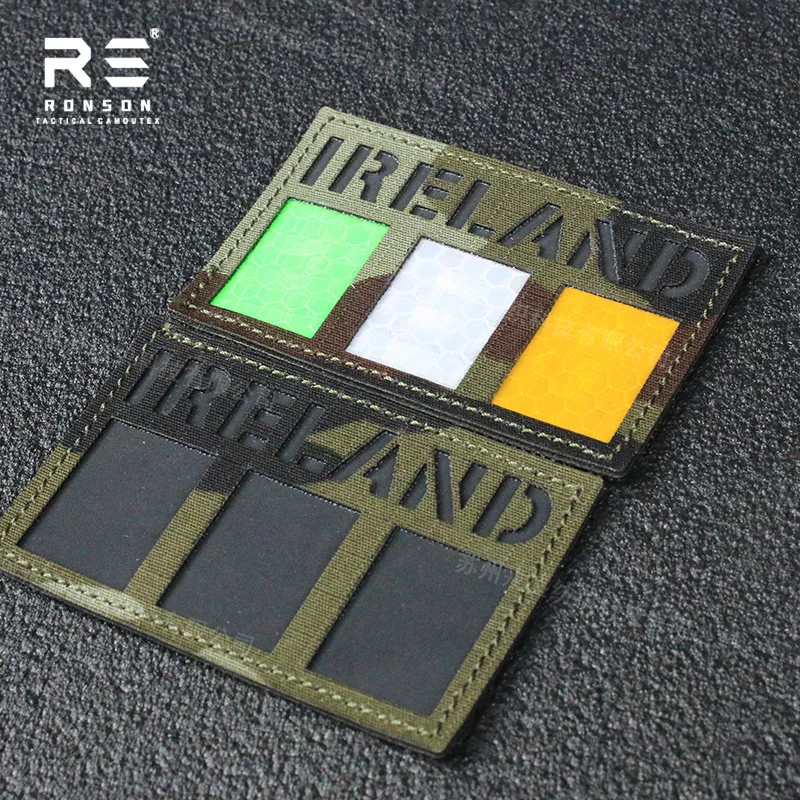 Parche táctico DPM irlandés reflectante NIR/IRR, corte láser - imagen 4