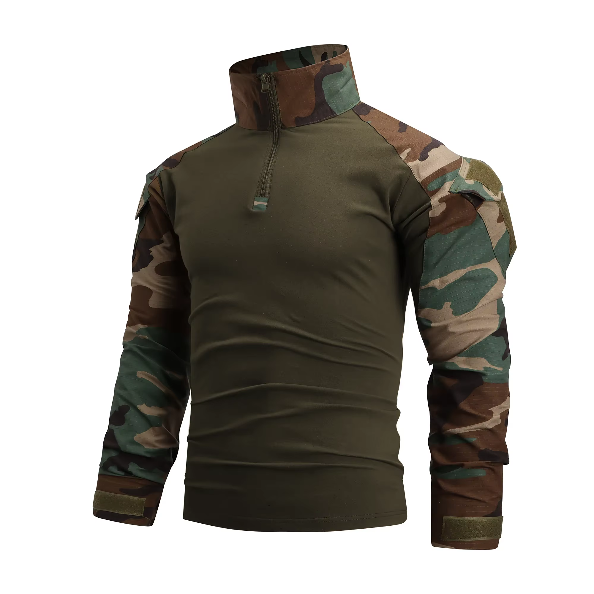 Camiseta táctica hombre Multicam ripstop para senderismo y caza - imagen 5