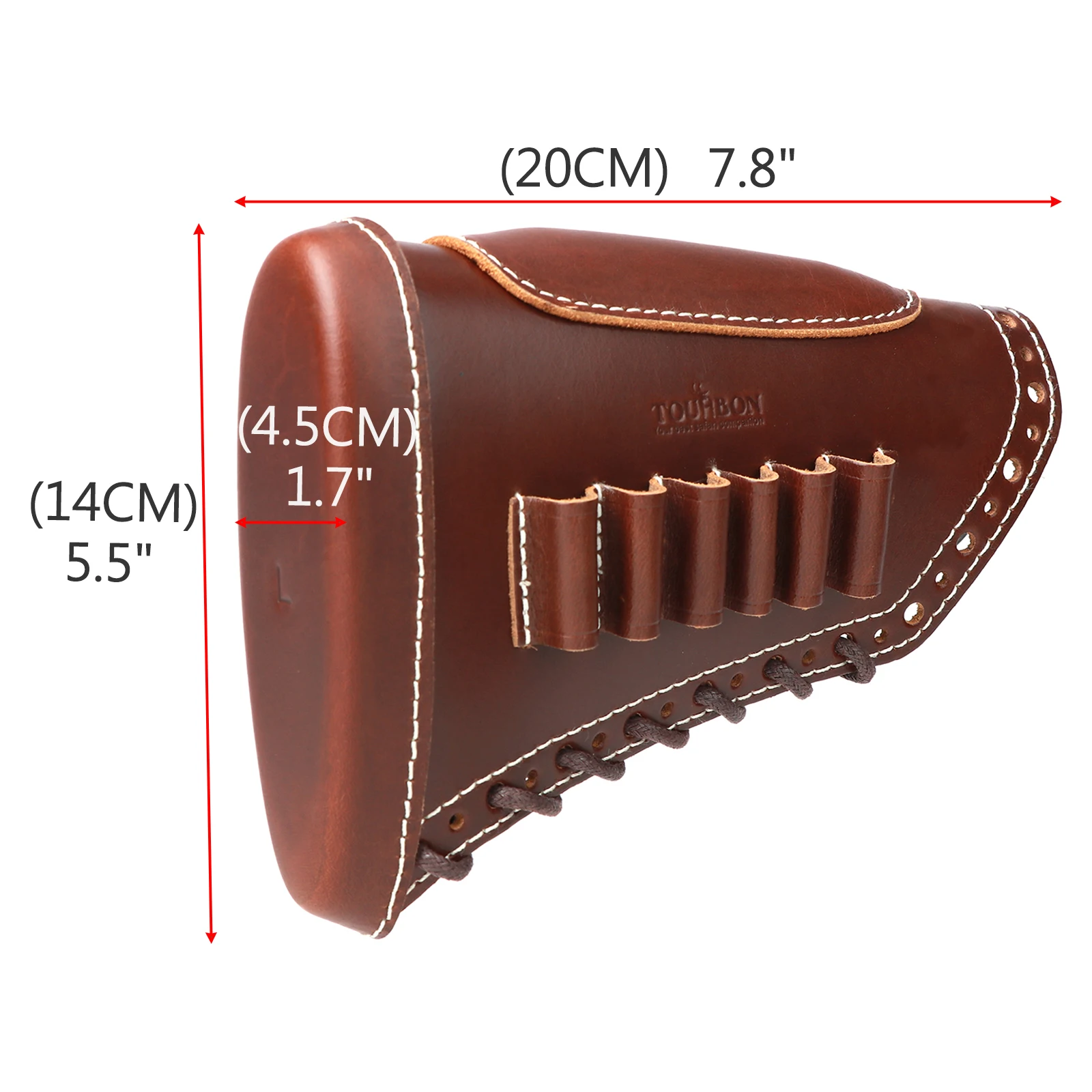 Tourbon cubierta cuero táctica pistola – reposapiés soporte ajustable - imagen 2