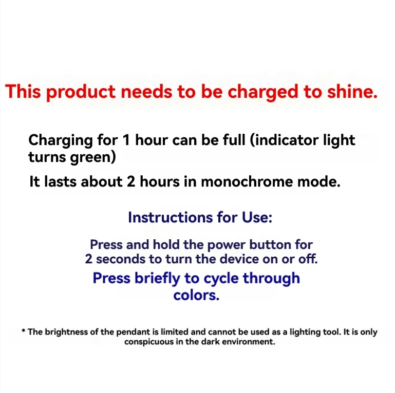 Llavero táctico LED intermitente recargable de advertencia con color - imagen 2