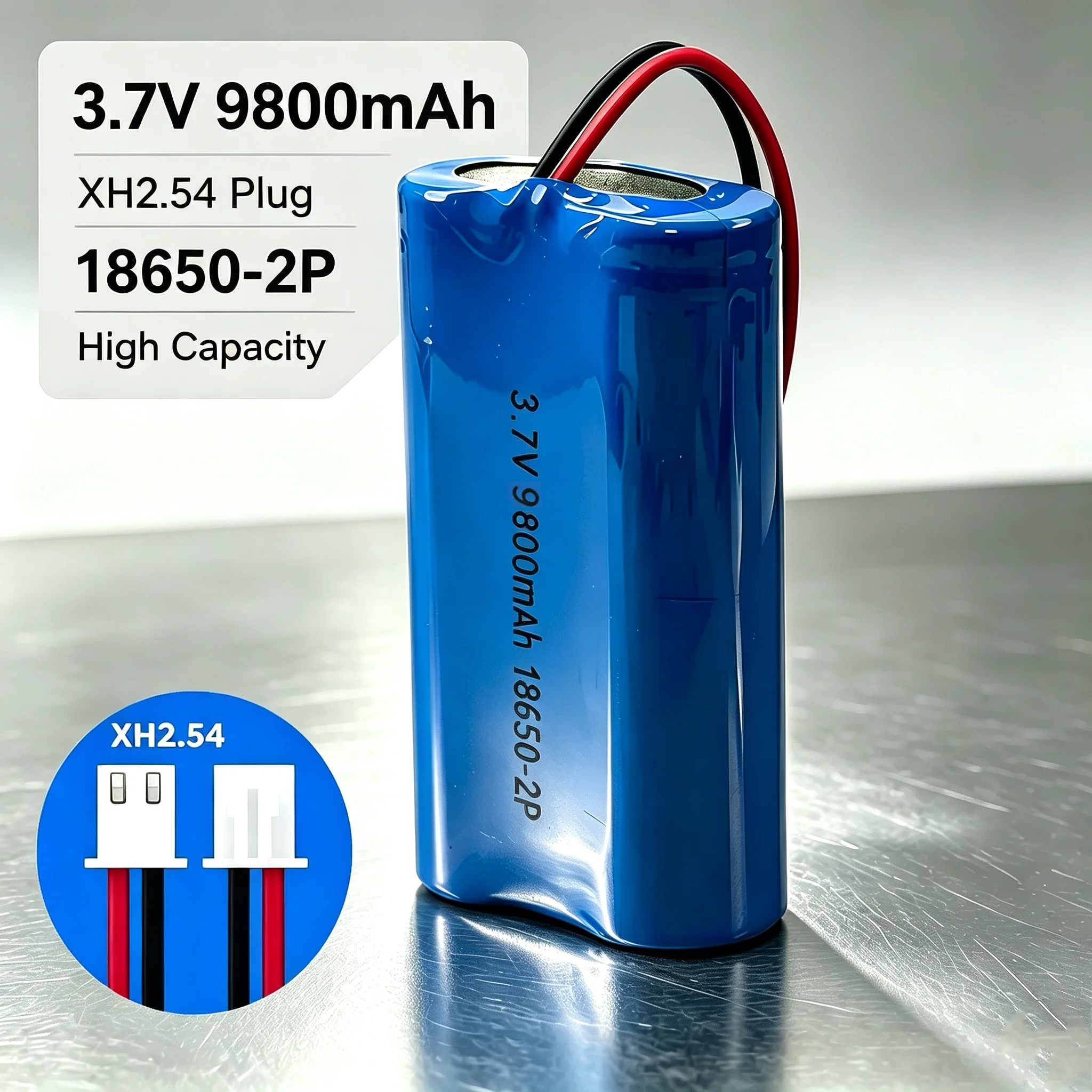 Batería de litio recargable de 3,7 V con conector XH2.54