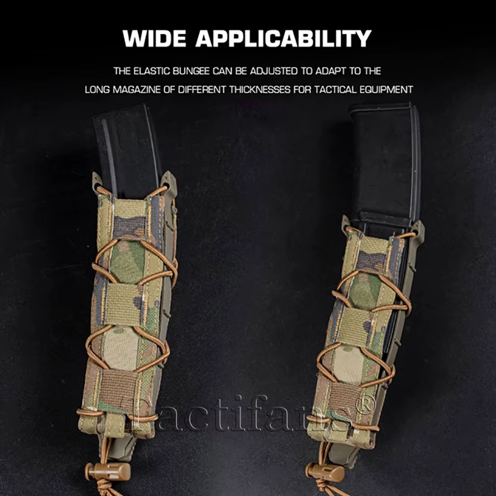 Porta-cargadores táctico MOLLE abierto para MP5/MP7, PALS individual - imagen 5