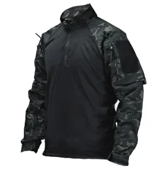 Camiseta táctica de combate hombre manga larga con cremallera - imagen 5