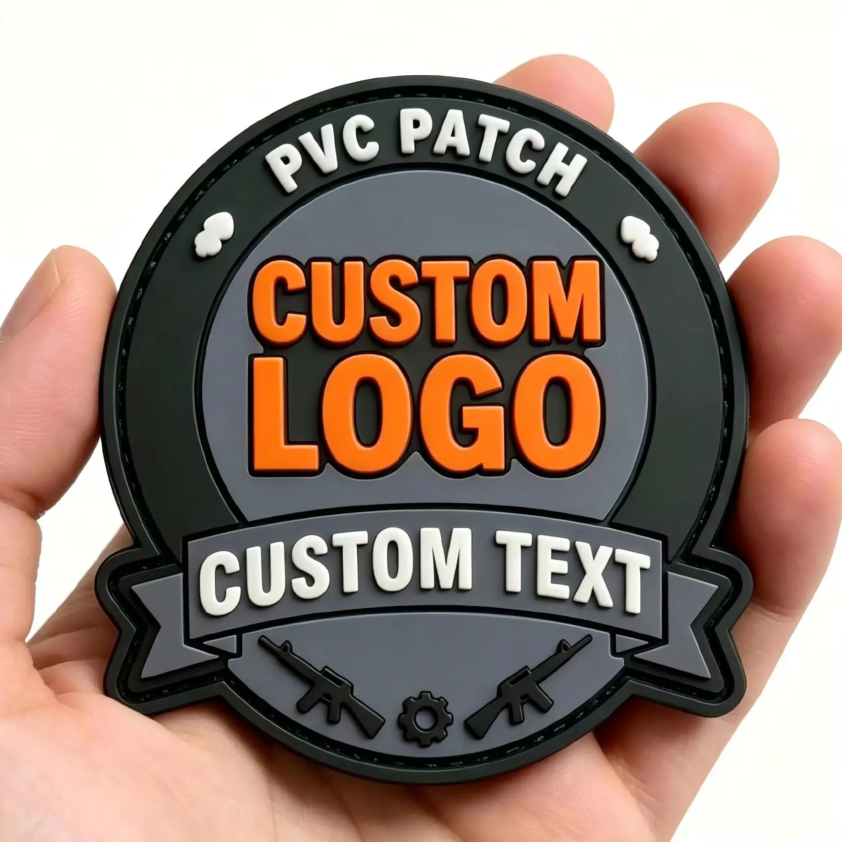 Parche bordado personalizado con velcro: termoadhesivo o coser - imagen 3