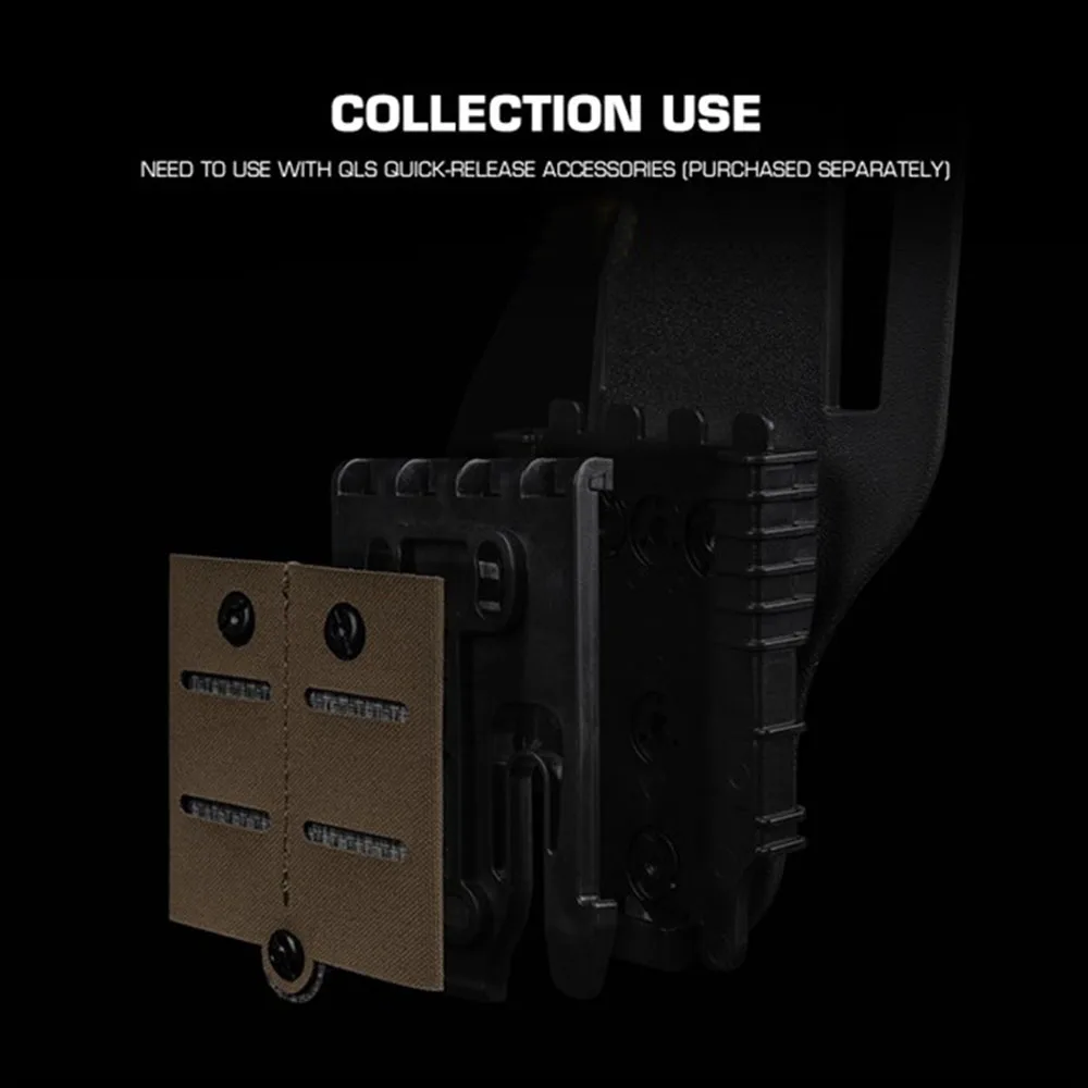 Accesorio táctico QLS MOLLE de inserción rápida, corte láser caza CS - imagen 2