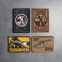 Parche bordado táctico Killer Zombie para ropa y mochilas