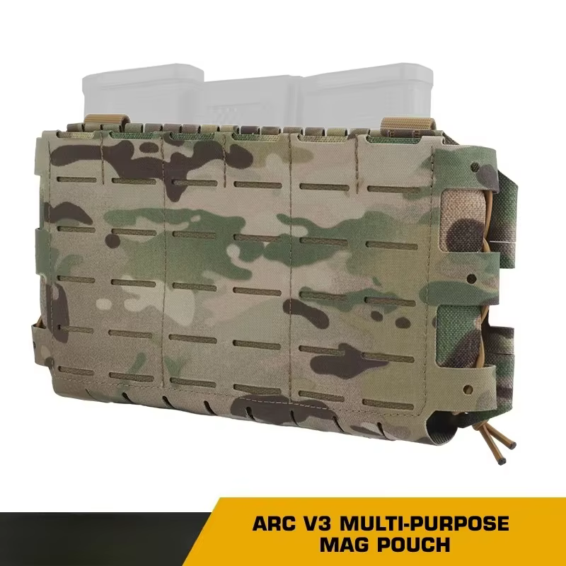ARC V3 Bolsa táctica MOLLE triple cargador para caza y airsoft - imagen 2