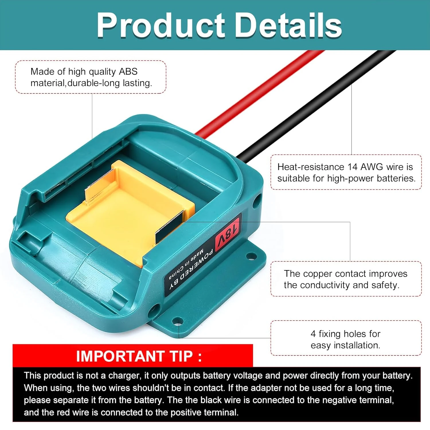 Makita LXT adaptador de batería con rueda para herramientas RC - imagen 5