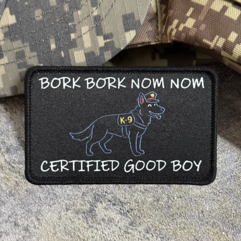 Parche táctico BORK Buen chico con velcro para exteriores