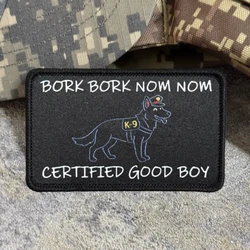 Parche táctico BORK Buen chico con velcro para exteriores